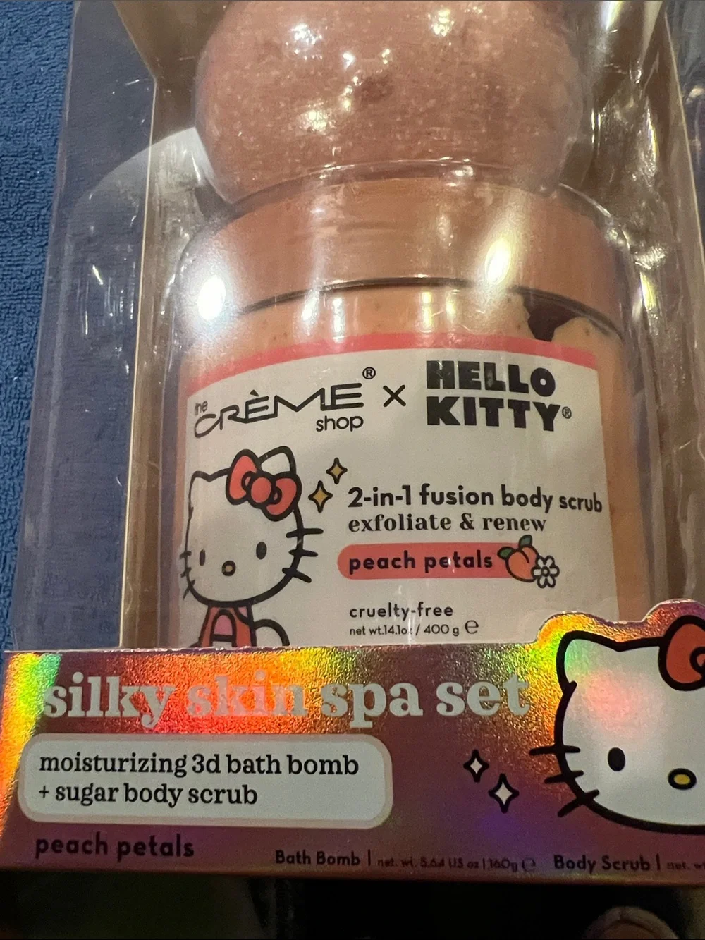 Crème Shop x Hello Kitty Silky Skin Spa Set - Peach Petals